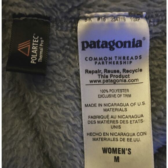 Patagonia Worn Wear Re-Tool Snap-T Gray & Pink Pullover Jacket Women's Medium - Picture 6 of 6